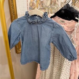 Bonpoint denim blouse